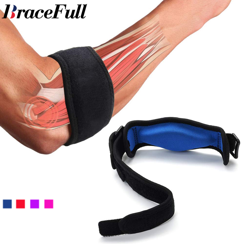 Tennis Elbow Brace - 1 個テニス肘ブレーススリーブ、腱炎肘ブレースパッド、テニス & ゴルファーの肘の効果的な痛みの軽減男性 & 女性用