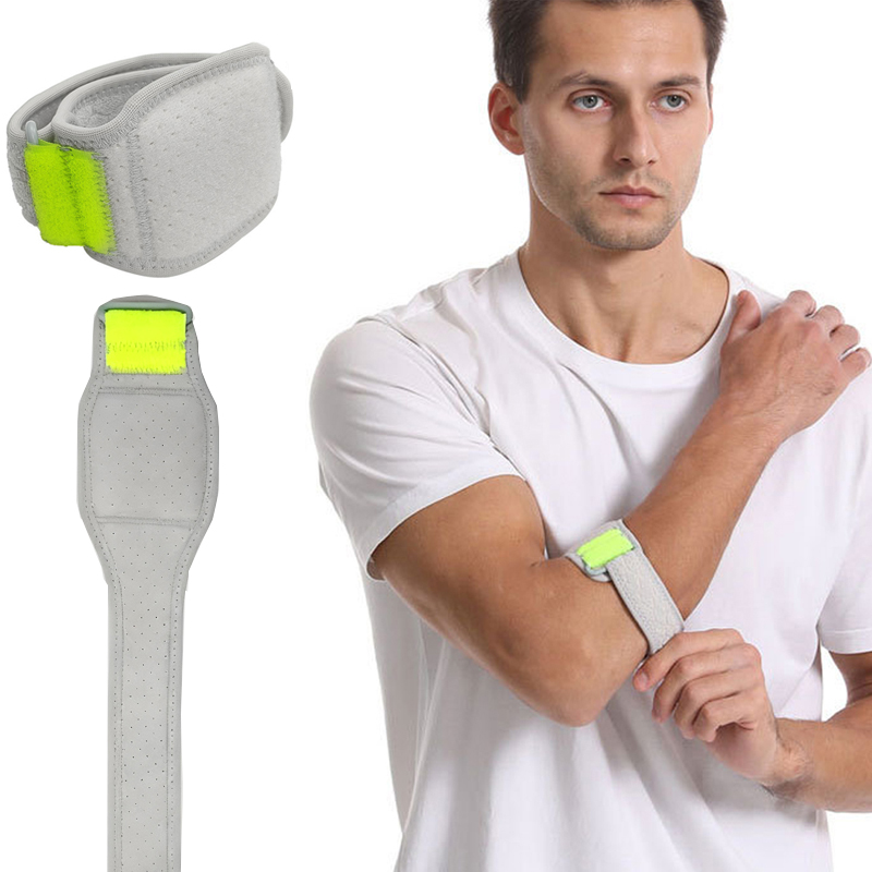 Tennis Elbow Brace - 1PC テニス肘ブレース 男女兼用、腱鞘炎用調節可能な肘ストラップ、肘の痛みを軽減、パッド付きゴルファー肘ブレース