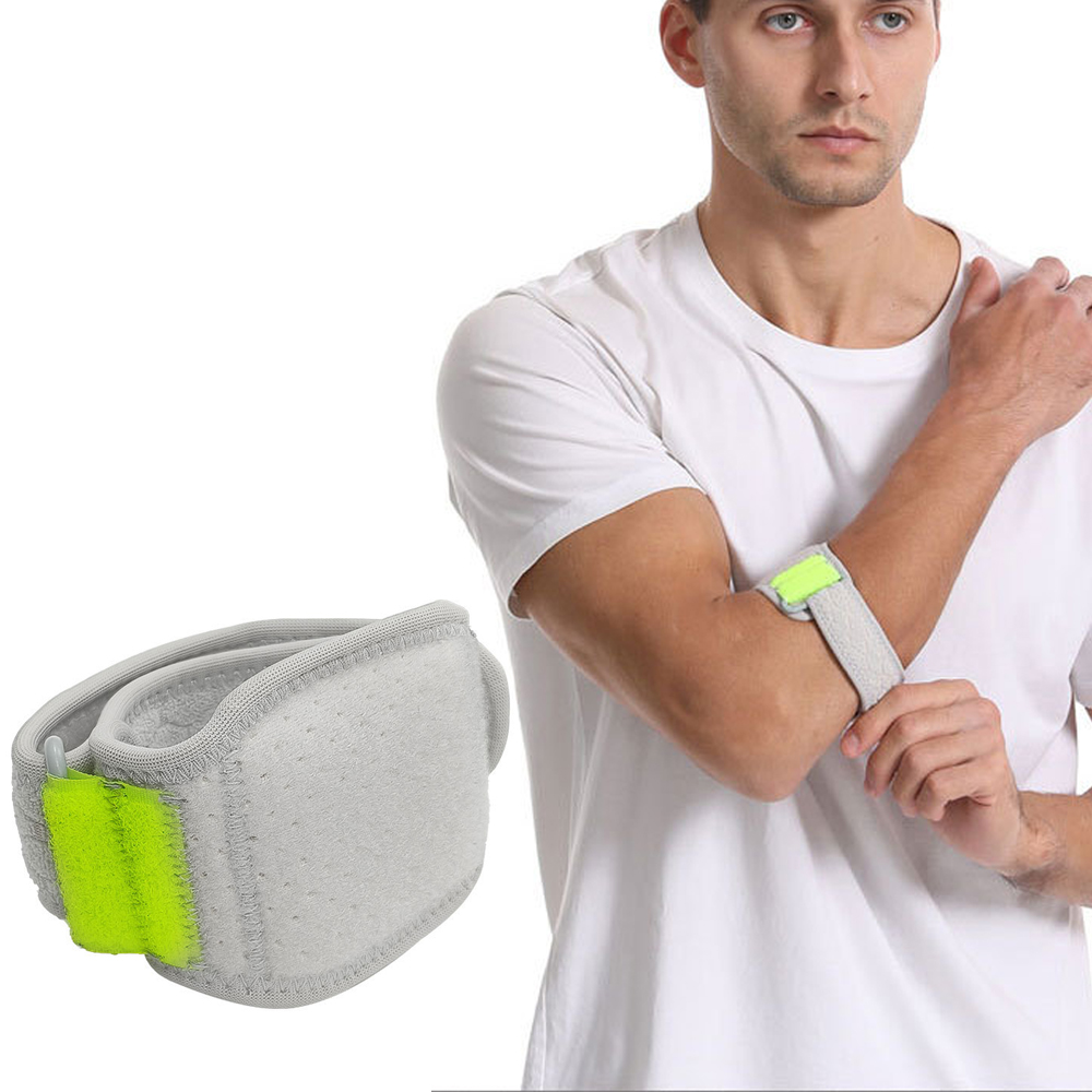 Tennis Elbow Brace - テニス肘用ブレース1個 - 調節可能なテニス肘ストラップ、ゴルファー肘用ブレース、腱炎用テニス肘用カウンターフォースブレース