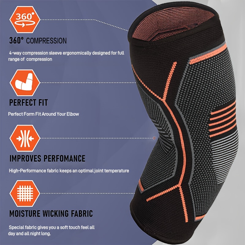1PC肘サポーター 弾性ジムスポーツ肘保護パッド 汗吸収 ス - Tennis Elbow Brace のレビューと価格