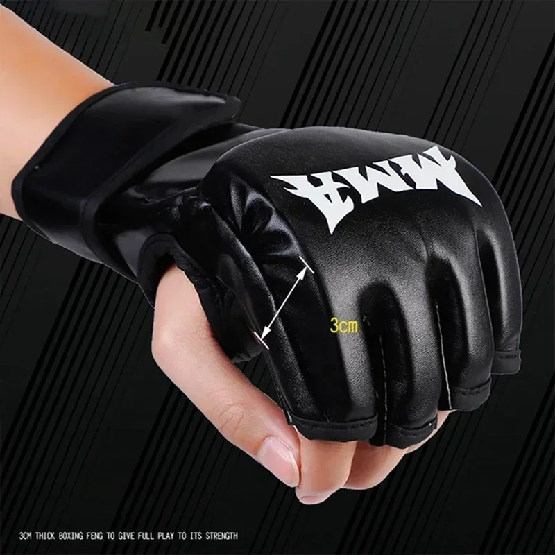プロボクシングトレーニンググローブ ハーフフィンガー レザー - Boxing Glove Set のレビューと価格