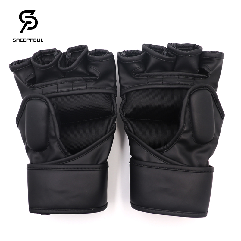 プロのMMAハーフフィンガーファイティングボクシンググローブ - Boxing Glove Set のレビューと価格