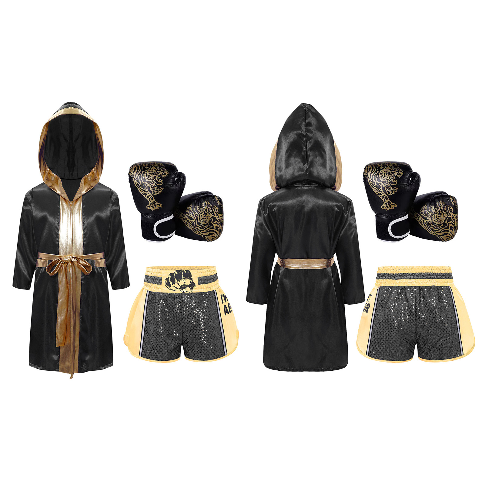 ボクシング衣装 ハロウィン コスプレ衣装 長袖 メタリックト - Boxing Glove Set のレビューと価格