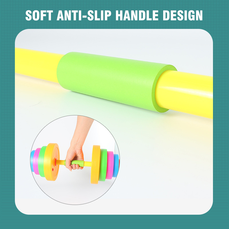 子供用調整可能ダンベルバーベルおもちゃフィットネス機器セット - Sports Equipment Supplies のレビューと価格
