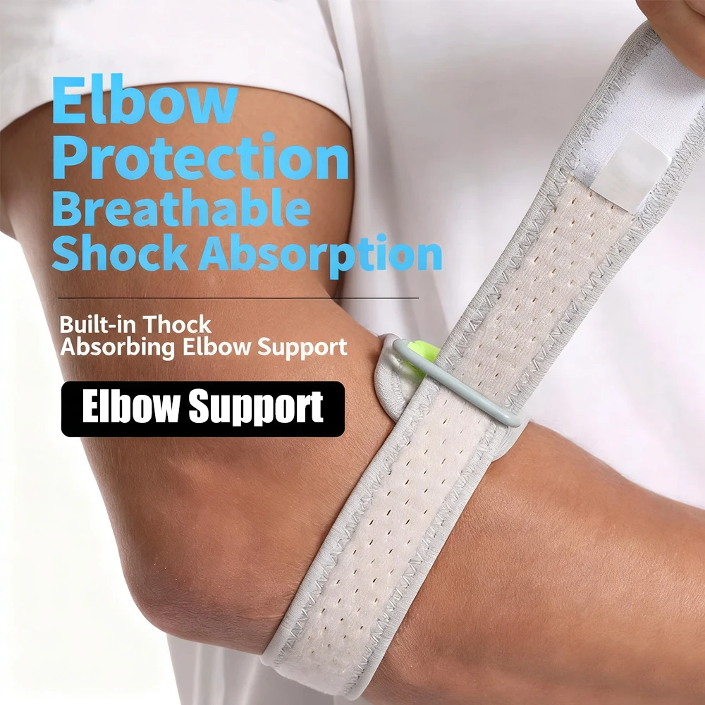 1PC テニス肘ブレース 男女兼用、腱鞘炎用調節可能な肘スト - Tennis Elbow Brace のレビューと価格