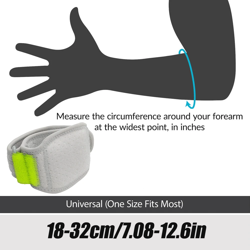 1PC テニス肘ブレース 男女兼用、腱鞘炎用調節可能な肘スト - Tennis Elbow Brace のレビューと価格