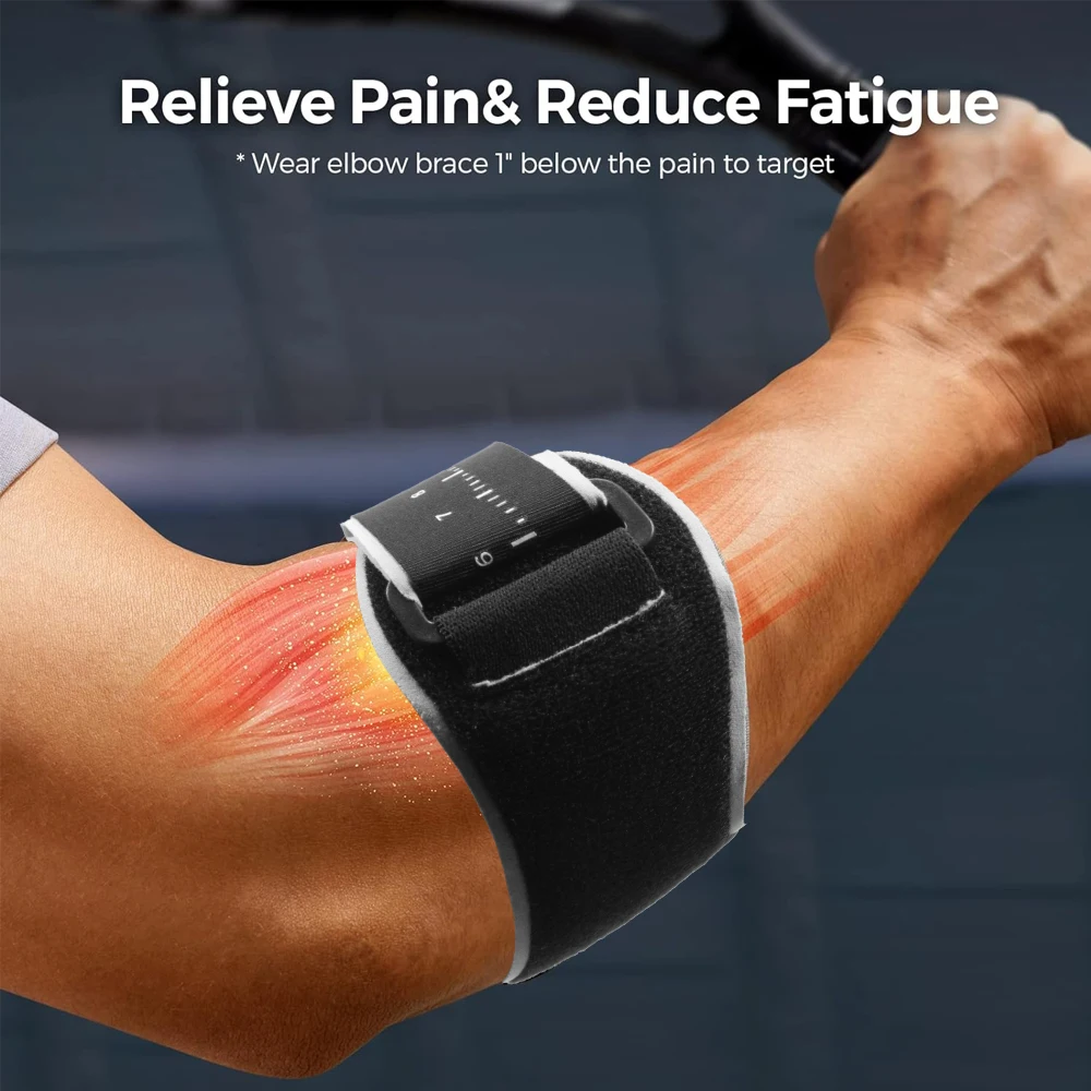 テニス肘ブレース 男女兼用 テニス肘用ストラップ ゲルパッド - Tennis Elbow Brace のレビューと価格