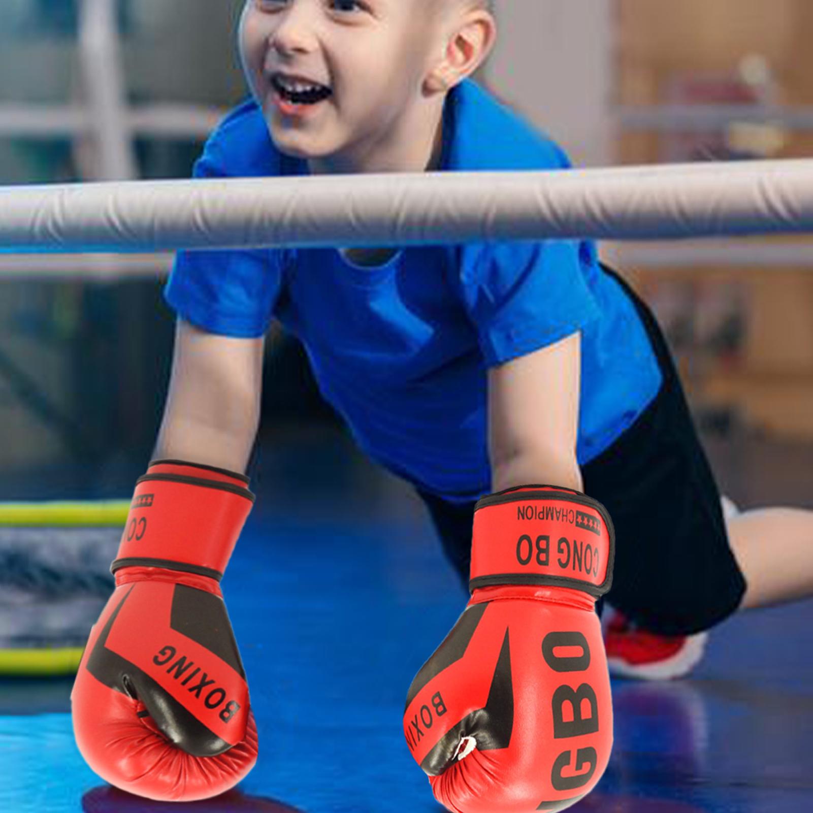 1 ペア子供用ボクシンググローブ子供用パンチングトレーニング - Boxing Glove Set のレビューと価格