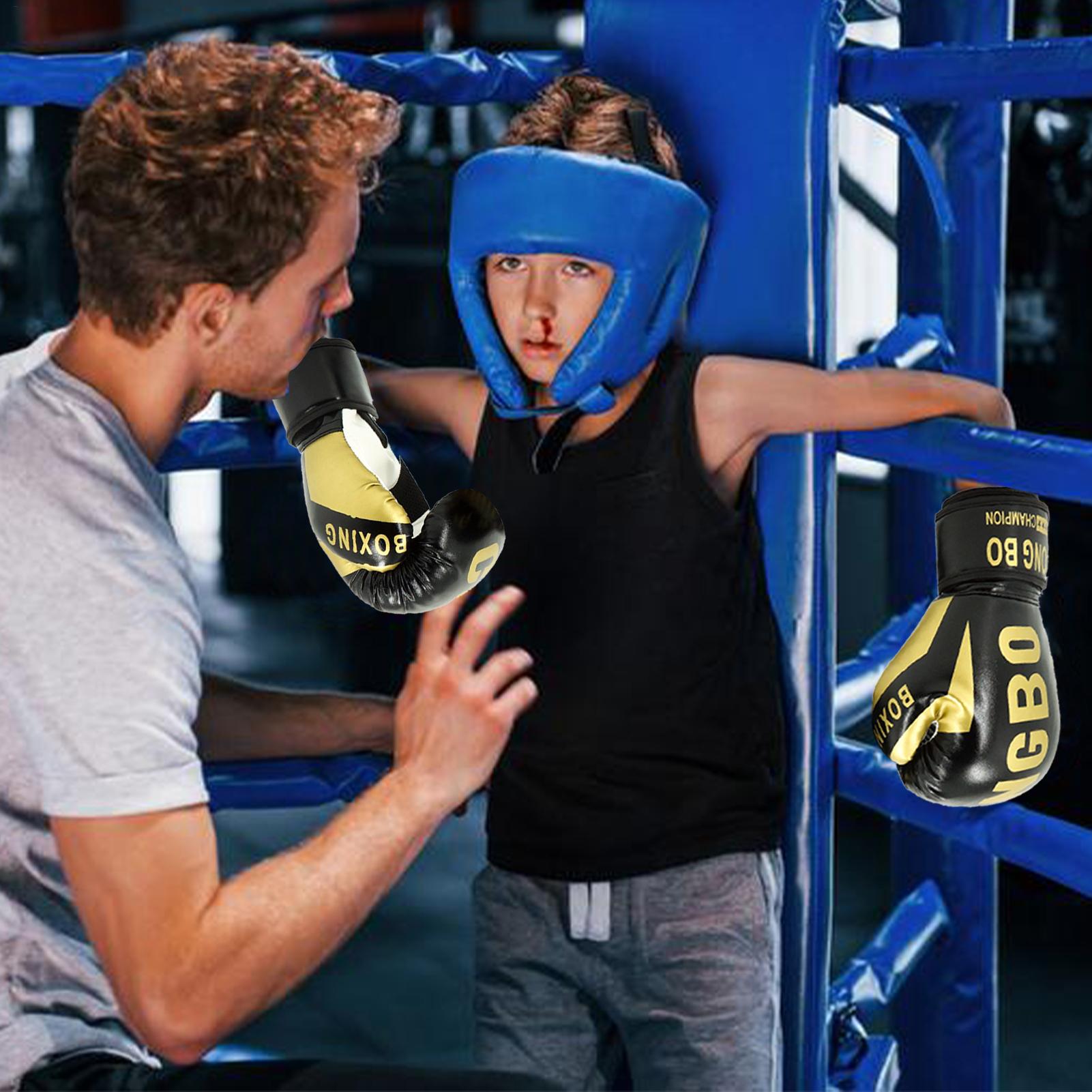 1 ペア子供用ボクシンググローブ子供用パンチングトレーニング - Boxing Glove Set のレビューと価格