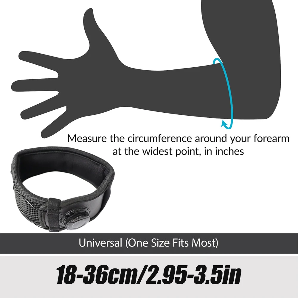 1PC 調節可能なノブ付きテニス肘ブレースストラップ、腱鞘炎 - Tennis Elbow Brace のレビューと価格