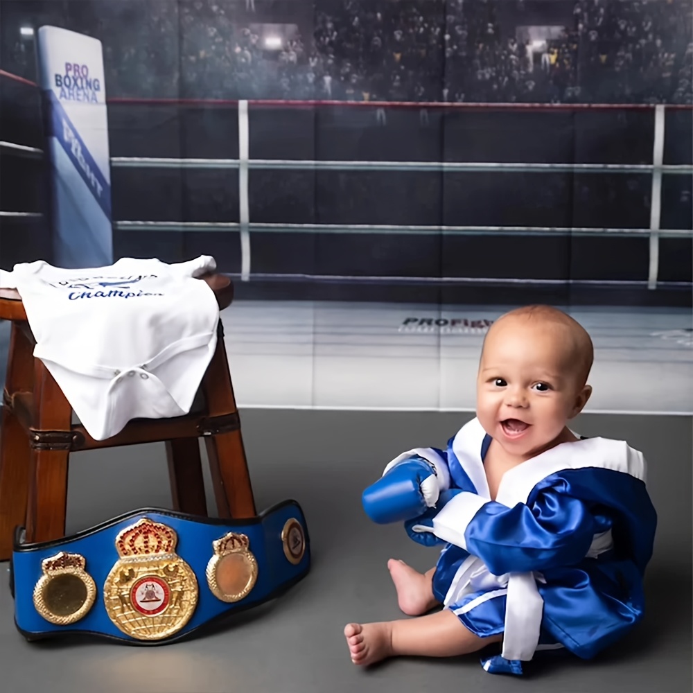 新生児写真撮影小道具ベビーボーイボクシング衣装セットローブ手 - Boxing Glove Set のレビューと価格