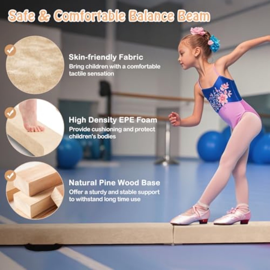家庭用体操トレーニングビーム：7フィート/8フィート/9フィ - Gymnastics Beam Floor のレビューと価格