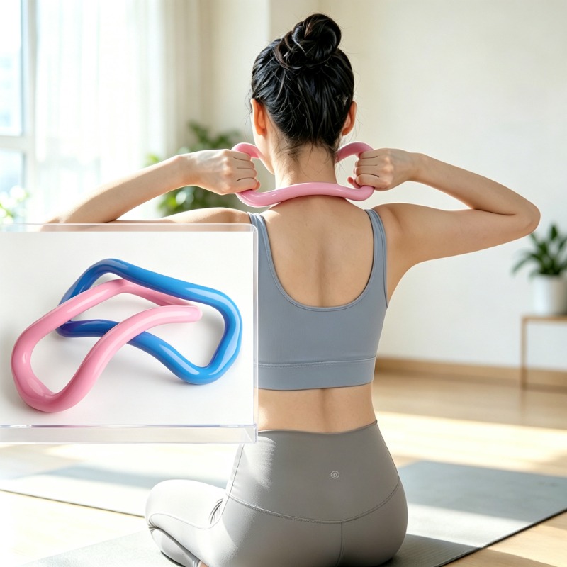 プラティヨガリングショルダーストレッチトレーナー筋肉リラクゼ - Sports Equipment Supplies のレビューと価格